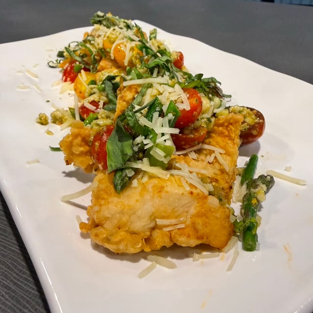 Chicken Caprese.